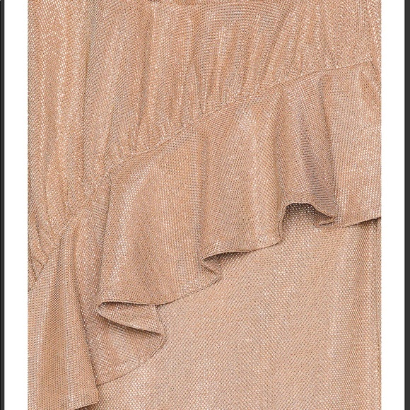 TULAROSA Zina Gold mini Dress - Picture 6 of 7